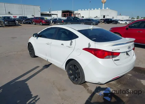 2013 Hyundai Elantra Limited z USA, uszkodzony, nr VIN 5NPDH4AE1DH331352